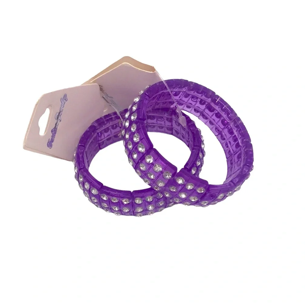 Various Colors Plastic Gem Various Colors Plastic Gem Stone Stretchy Bracelets